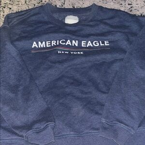 American Eagle Outfitters Blue Crewneck Sweater